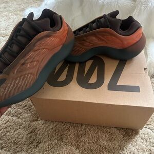 Yeezy Brown and Black Sneakers